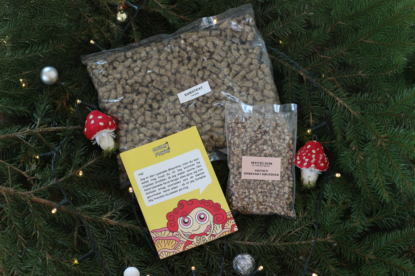 Svampekit - Lyserød østershat